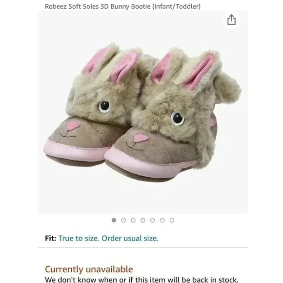 Robeez 3d bunny bootie dawg - Picture 1 of 5